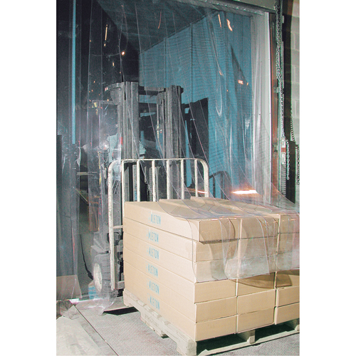 Strip Curtain Doors, 8' x 8' Door Opening, 12" Strip Width, 0.120" Strip Thickness Waymarc Industries Inc
