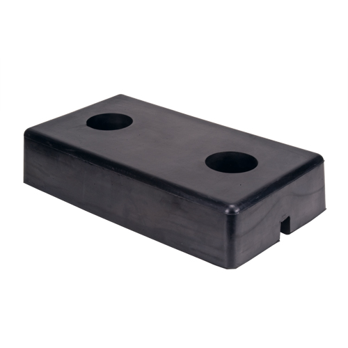 Molded Dock Bumpers, Rubber, 18" W x 4" D x 10" H Waymarc Industries Inc