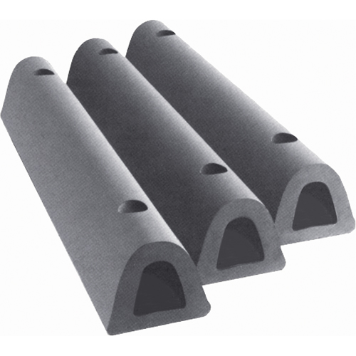 Extruded Rubber Dock Fenders, Rubber, 4-1/2" W x 18" L x 3-3/4" D Waymarc Industries Inc