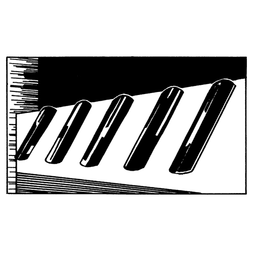 D&eacute;fenses de quai en caoutchouc refoul&eacute;, Caoutchouc, 4-1/2" la x 12" lo x 3-3/4" p Waymarc Industries Inc