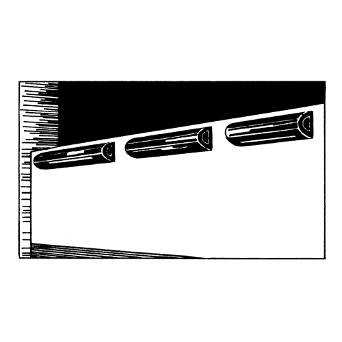 D&eacute;fenses de quai en caoutchouc refoul&eacute;, Caoutchouc, 4-1/2" la x 12" lo x 3-3/4" p Waymarc Industries Inc