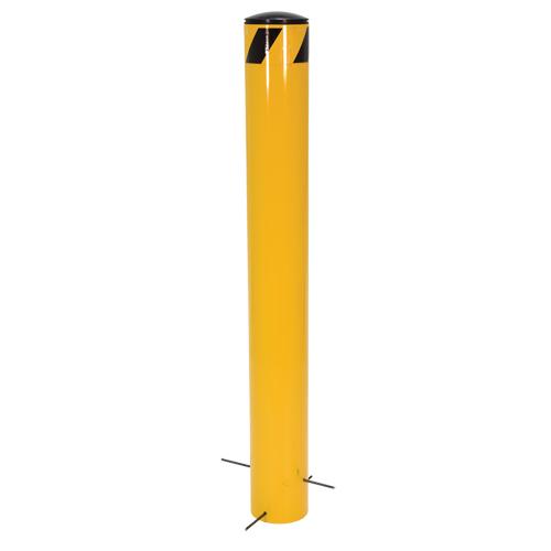 Pour-In-Place Bollards, Steel, 36-1/2" H x 5-9/16" W, Yellow Waymarc Industries Inc
