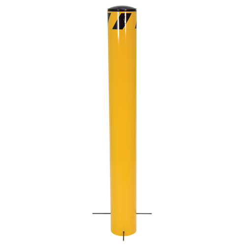 Pour-In-Place Bollards, Steel, 36-1/2" H x 5-9/16" W, Yellow Waymarc Industries Inc