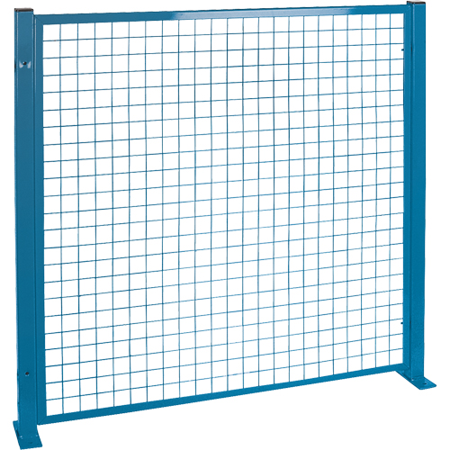 Protecteurs de p&eacute;rim&egrave;tre - Style treillis m&eacute;tallique, 4' h x 4' la, Bleu Waymarc Industries Inc