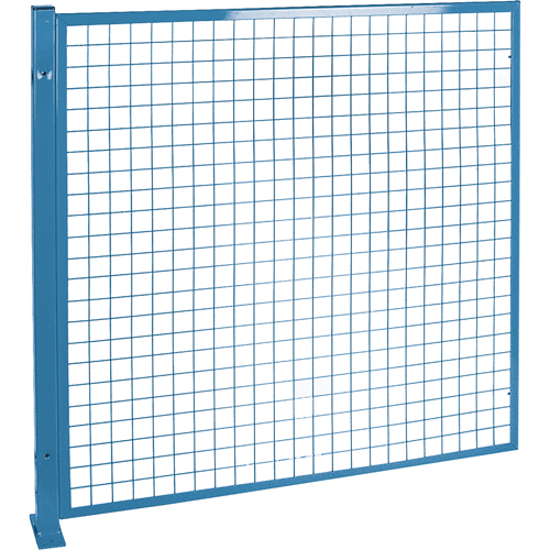 Protecteurs de p&eacute;rim&egrave;tre - Style treillis m&eacute;tallique, 4' h x 4' la, Bleu Waymarc Industries Inc