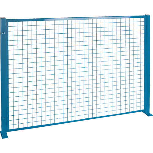 Perimeter Guards - Mesh Style, 4' H x 8' W, Blue Waymarc Industries Inc