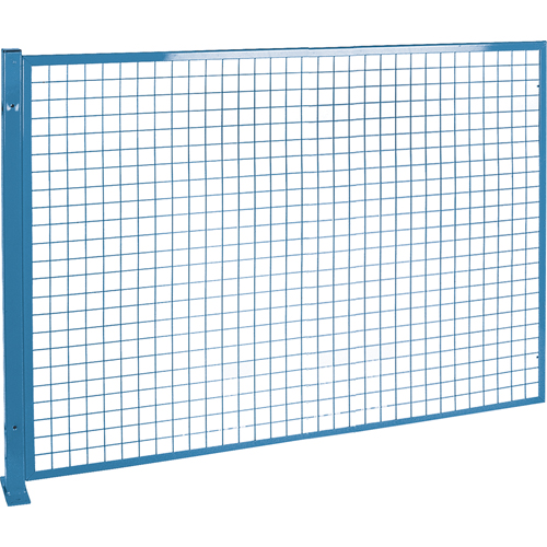 Perimeter Guards - Mesh Style, 4' H x 8' W, Blue Waymarc Industries Inc