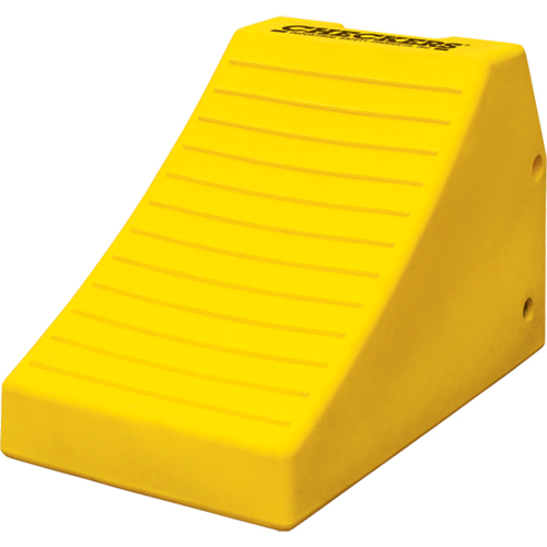 Heavy-Duty Wheel Chocks, Polyurethane, Safety Yellow, 14-1/2" W x 24-3/5" D x 16" H Waymarc Industries Inc