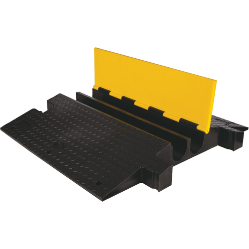 Yellow Jacket&reg; Extreme Crossover Cable Protector, 2 Channels, 35.75" L x 42.125" W x 5.125" H Waymarc Industries Inc