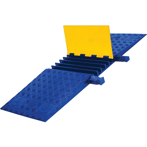 Protecteur de c&acirc;ble ADA/DDA robuste Yellow Jacket, 5 canaux, 18" lo x 50" la x 1,875" h Waymarc Industries Inc