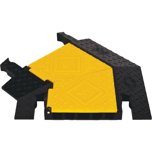 Yellow Jacket&reg; 5-Channel Heavy Duty Cable Protector - Left Turn Waymarc Industries Inc
