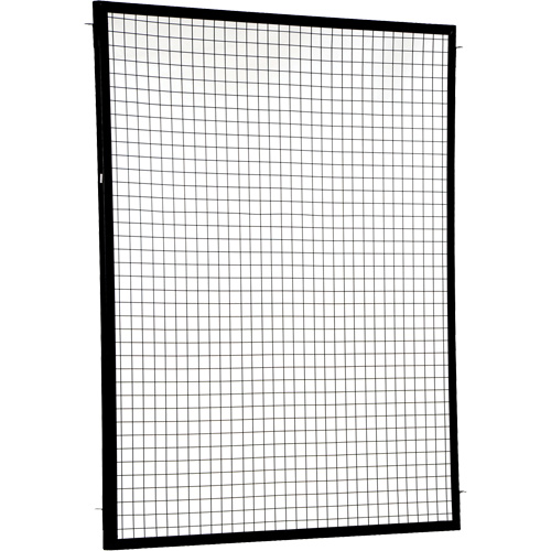 Adjustable Perimeter Guard Panel, 6' H x 5' W, Black Waymarc Industries Inc