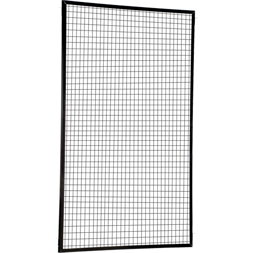 Adjustable Perimeter Guard Panel, 8' H x 5' W, Black Waymarc Industries Inc