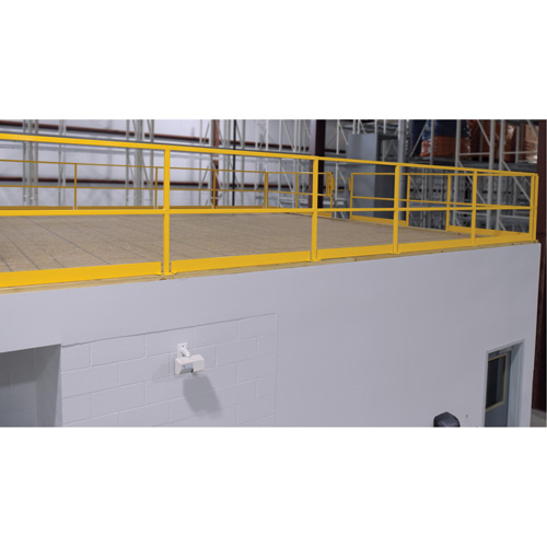 Mezzanine Safety Gate, 68-1/2" L x 42" H, 80-1/16" Raised, Yellow Waymarc Industries Inc