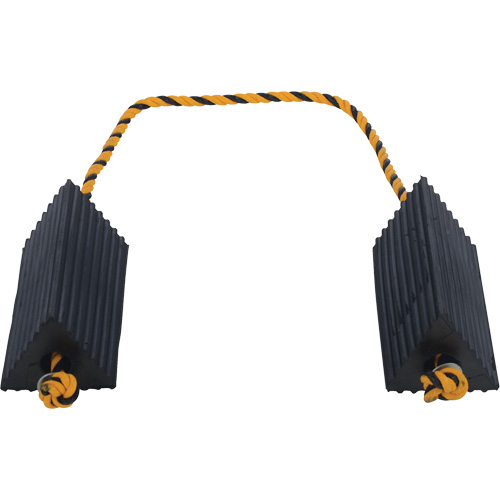 Cale de roue d'avion de transporteur a&eacute;rien, 5" x 10" x 4-1/2", Noir Waymarc Industries Inc