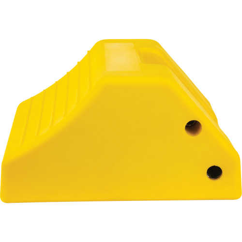 Heavy-Duty Wheel Chocks, Urethane, Yellow, 15-1/2" W x 17-7/10" D x 10" H Waymarc Industries Inc