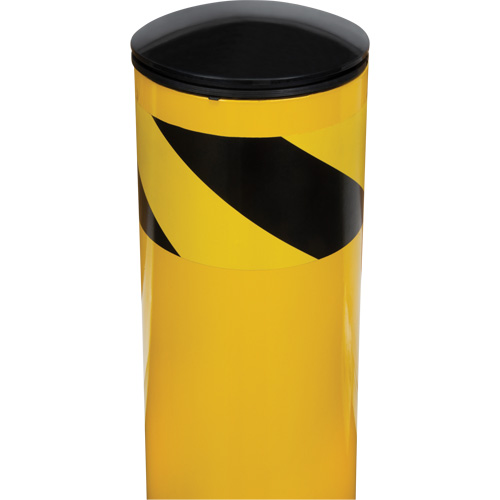 Safety Bollard, Steel, 42" H x 5-1/2" W, Yellow Waymarc Industries Inc