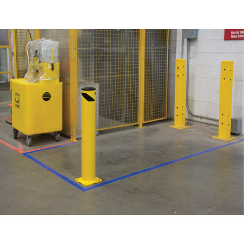 Safety Bollard, Steel, 36" H x 5-1/2" W, Yellow Waymarc Industries Inc