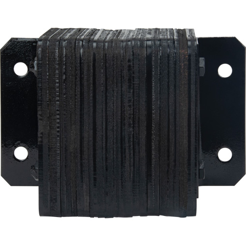 Laminated Dock Bumpers, Horizontal, Rubber, 12" W x 4" D x 10" H Waymarc Industries Inc
