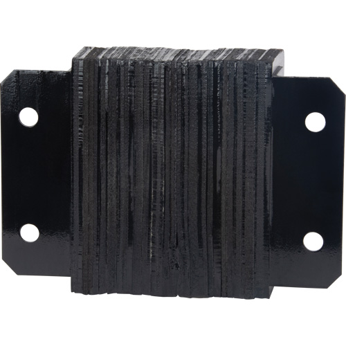 Laminated Dock Bumpers, Horizontal, Rubber, 12" W x 4" D x 10" H Waymarc Industries Inc