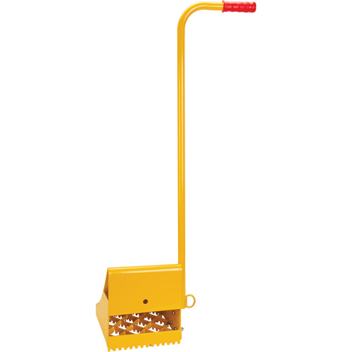 Ice Chock with Ergonomic Handle, Steel, Yellow, 8-1/16" W x 10-5/8" D x 8-13/16" H Waymarc Industries Inc