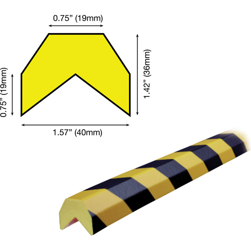 AA Profile 5M Corner Protection Bumper Guard Waymarc Industries Inc