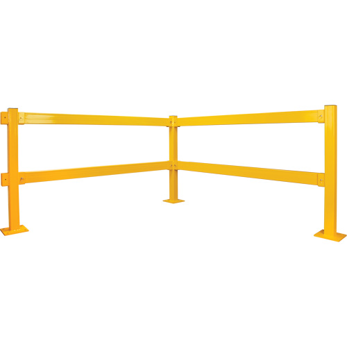 Garde-corps l&eacute;ger Lift-Out, Acier, 6' lo x 4" h, Jaune s&eacute;curit&eacute; OSHA Waymarc Industries Inc