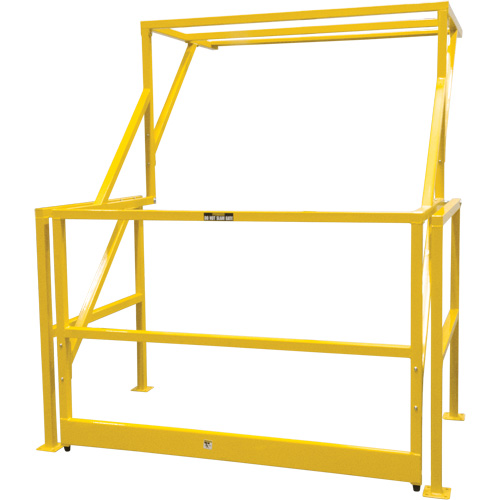 Mezzanine Safety Gate, 70" L x 77" H, 78" Raised, Yellow Waymarc Industries Inc