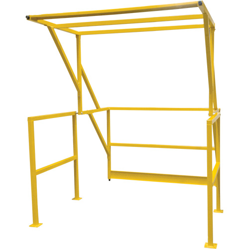 Mezzanine Safety Gate, 70" L x 77" H, 78" Raised, Yellow Waymarc Industries Inc