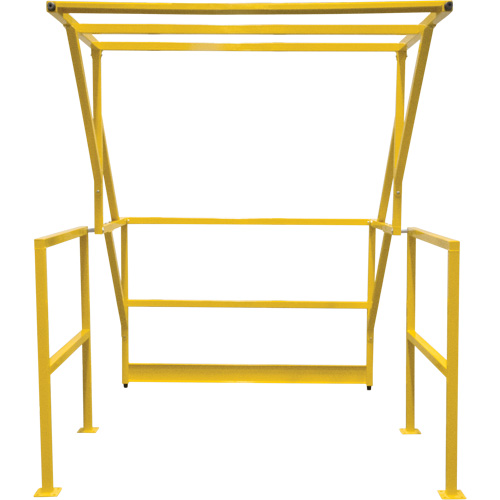Mezzanine Safety Gate, 70" L x 77" H, 78" Raised, Yellow Waymarc Industries Inc
