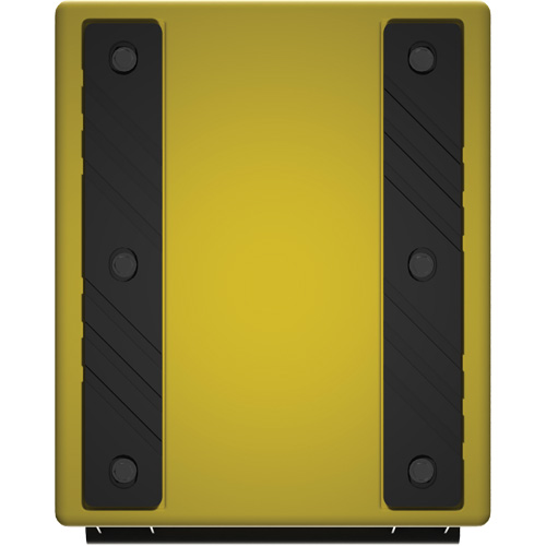 Cale de roue ultra-robuste pour l'exploitation mini&egrave;re Checkers Safety, PEHD, Jaune, 14-1/2" la x 17-1/2" p x 16" h Waymarc Industries Inc