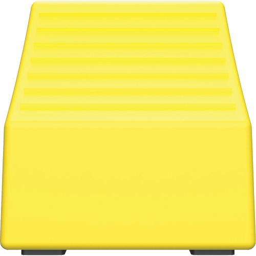 Cale de roue ultra-robuste pour l'exploitation mini&egrave;re Checkers Safety sans support, PEHD, Jaune, 14-1/2" la x 17-1/2" p x 16" h Waymarc Industries Inc