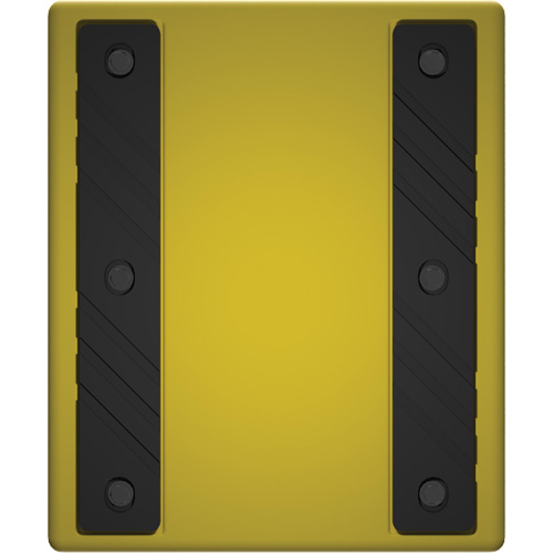 Cale de roue ultra-robuste pour l'exploitation mini&egrave;re Checkers Safety sans support, PEHD, Jaune, 14-1/2" la x 17-1/2" p x 16" h Waymarc Industries Inc