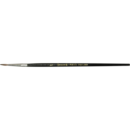 Black Pointed Bristle Artist Brush, 2.5 mm Brush Width, Camel Hair, Wood Handle Waymarc Industries Inc