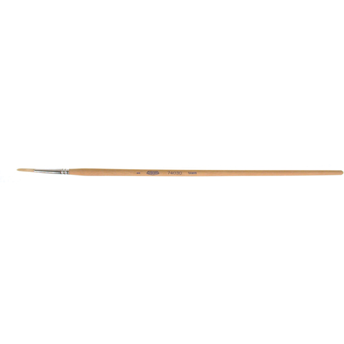 Pure White Bristle Round Marking Paint Brush, 9/64" Brush Width, White China, Wood Handle Waymarc Industries Inc