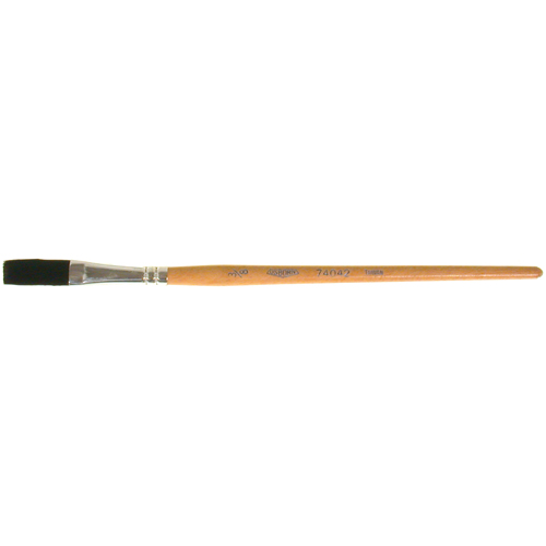 Pinceau une passe, Largeur de la brosse de 3/8", Soie de bœuf, Manche &agrave; Bois Waymarc Industries Inc