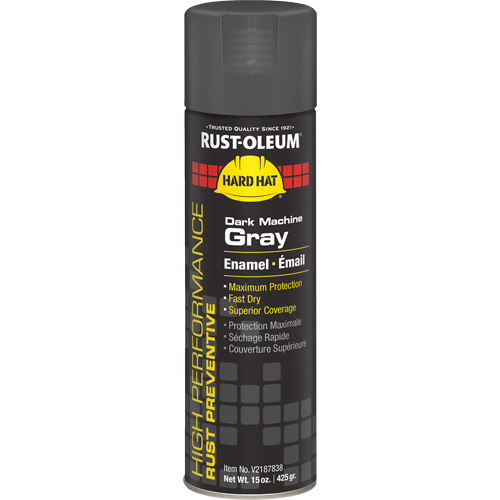 V2100 System Enamel Spray Paint, Dark Machine Gray, Gloss, 15 oz., Aerosol Can Waymarc Industries Inc