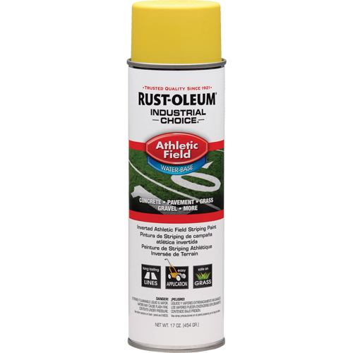 Industrial Choice&reg; AF1600 Athletic Field Striping Paint, Yellow, 17 oz., Aerosol Can Waymarc Industries Inc