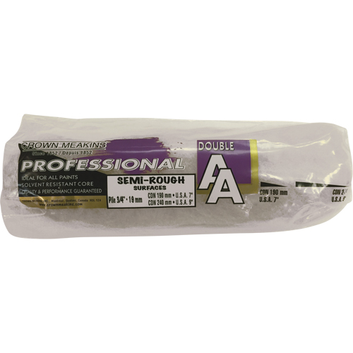 Professional AA Synthetic Paint Roller Cover, 19 mm (3/4") Nap, 240 mm (9-1/2") L Waymarc Industries Inc