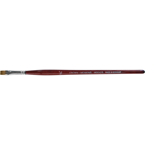 Flat Artist Brush, 1/4" Brush Width, Synthetic, Wood Handle Waymarc Industries Inc