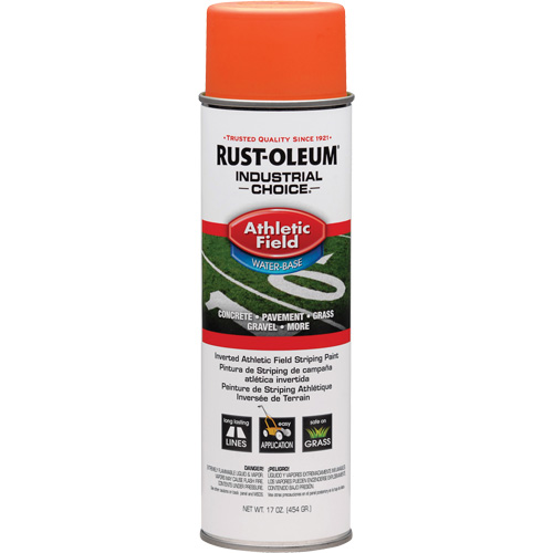 AF1600 Athletic Field Striping Paint, Orange, Aerosol Can Waymarc Industries Inc