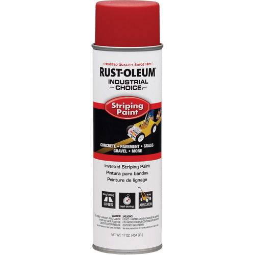 S1600 System Inverted Striping Paint, Red, Aerosol Can Waymarc Industries Inc