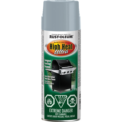 Specialty High Heat Ultra Enamel Spray Paint, Aerosol Can, Silver Waymarc Industries Inc