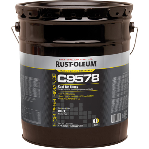 &eacute;poxy &agrave; base de goudron de houille et &agrave; haute teneur en solides du syst&egrave;me C9578, 4 gal., Seau Waymarc Industries Inc
