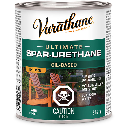 Rev&ecirc;tement &agrave; fini diamant pour bois Varathane, 946 ml, Transparent, Satin Waymarc Industries Inc