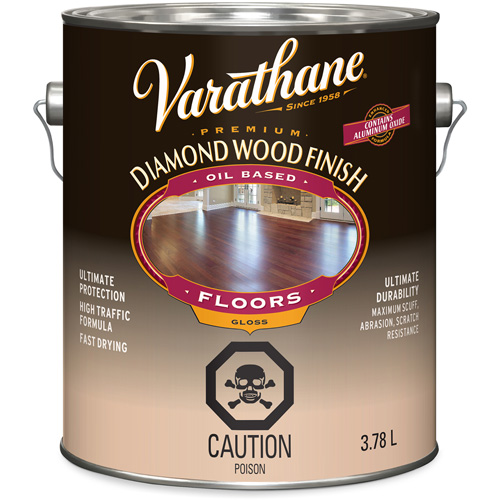 Enduit pour plancher &agrave; fini diamant pour bois Varathane, 3,78 L, Transparent, Brillant Waymarc Industries Inc
