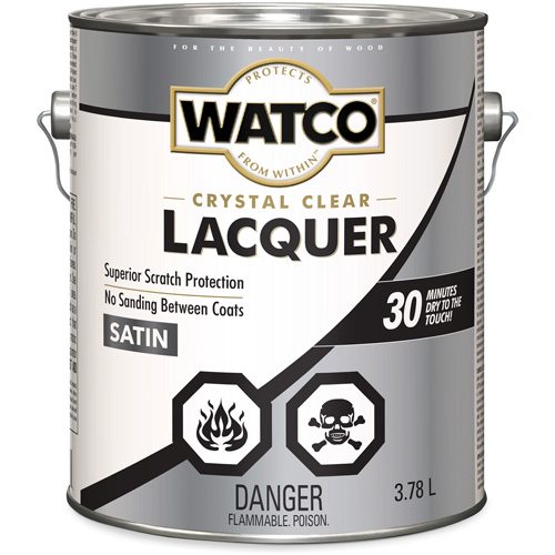 Laque pour bois Watco, 3,78 L, Transparent, Satin Waymarc Industries Inc
