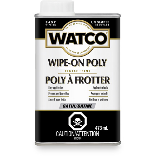 Teinture &agrave; essuyage en poly Watco, 473 ml, Transparent, Satin Waymarc Industries Inc