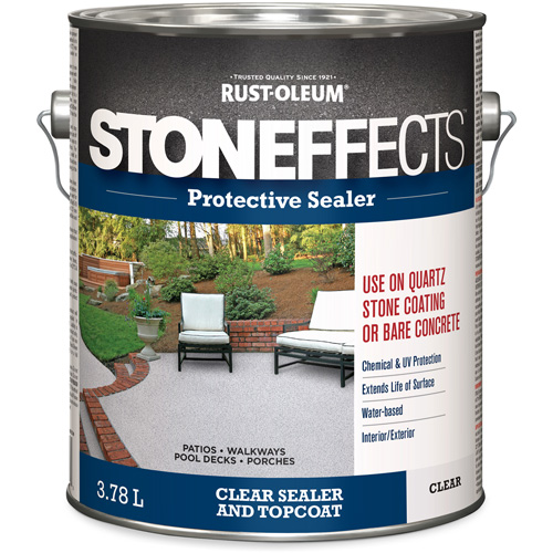Stoneffects Protective Concrete Sealer, 3.78 L, Water-Based, Transparent, Clear Waymarc Industries Inc