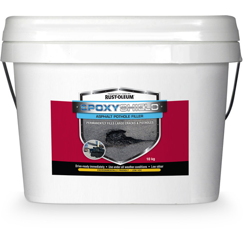Remplisseur de nids-de-poule dasphalte EpoxyShield, Seau, Noir Waymarc Industries Inc